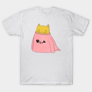 Snuggly Jumper Kitten T-Shirt